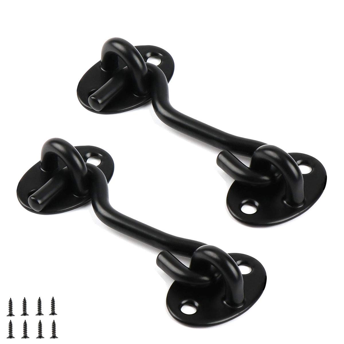 Barn Door Latch,2 Packs 4 '' Stainless Steel Gate Latch,Add More