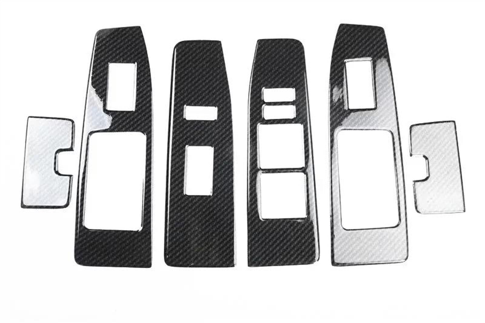 Piwine Carbon Fiber Pattern Car Windows Control Panel Interior Abs Styling Moldings Stickers For Lexus Es 2013 2014