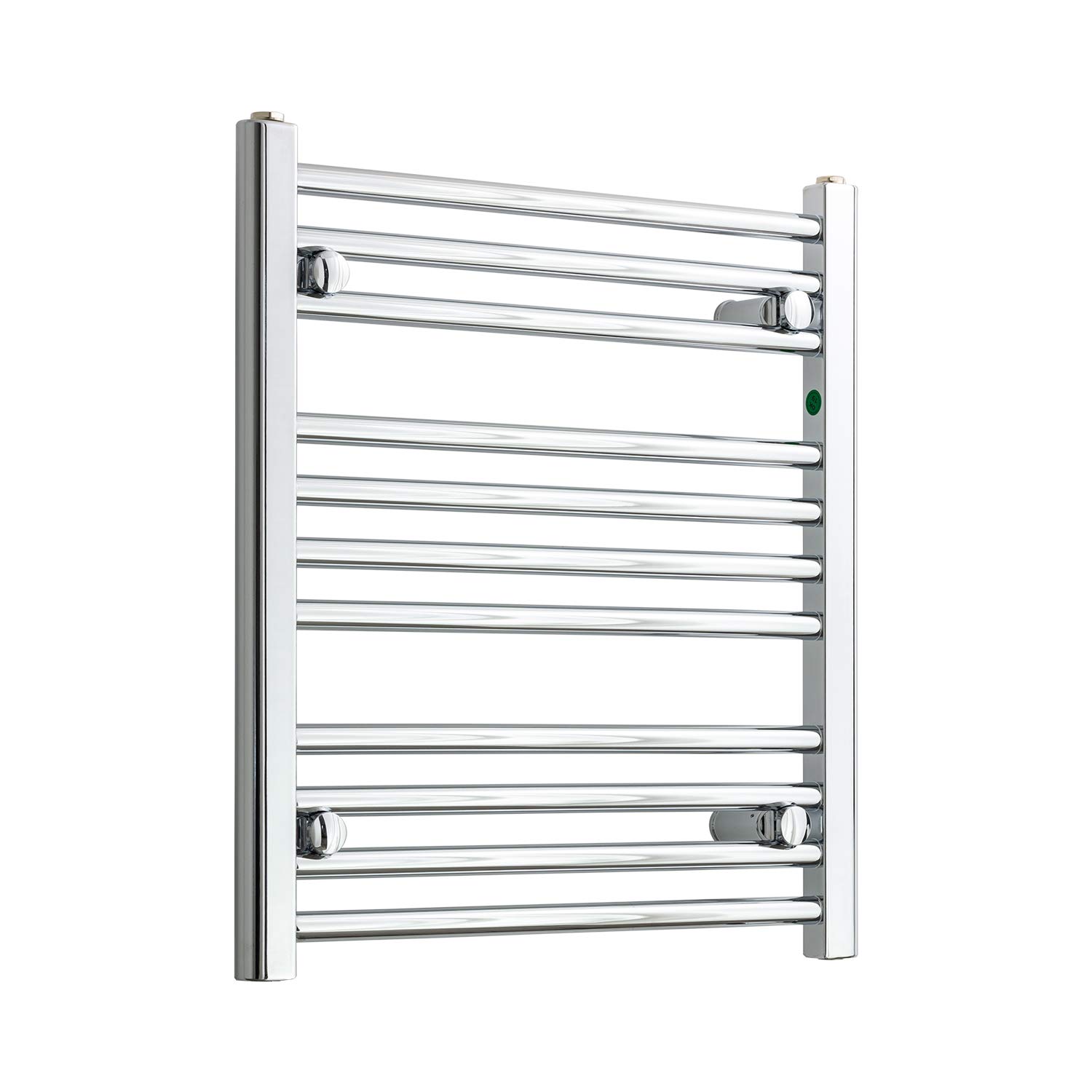 Companyblue 550mm Wide Straight Chrome Heated Towel Rail Radiator Ladder Bathroom Warmer (600 x 550 mm)