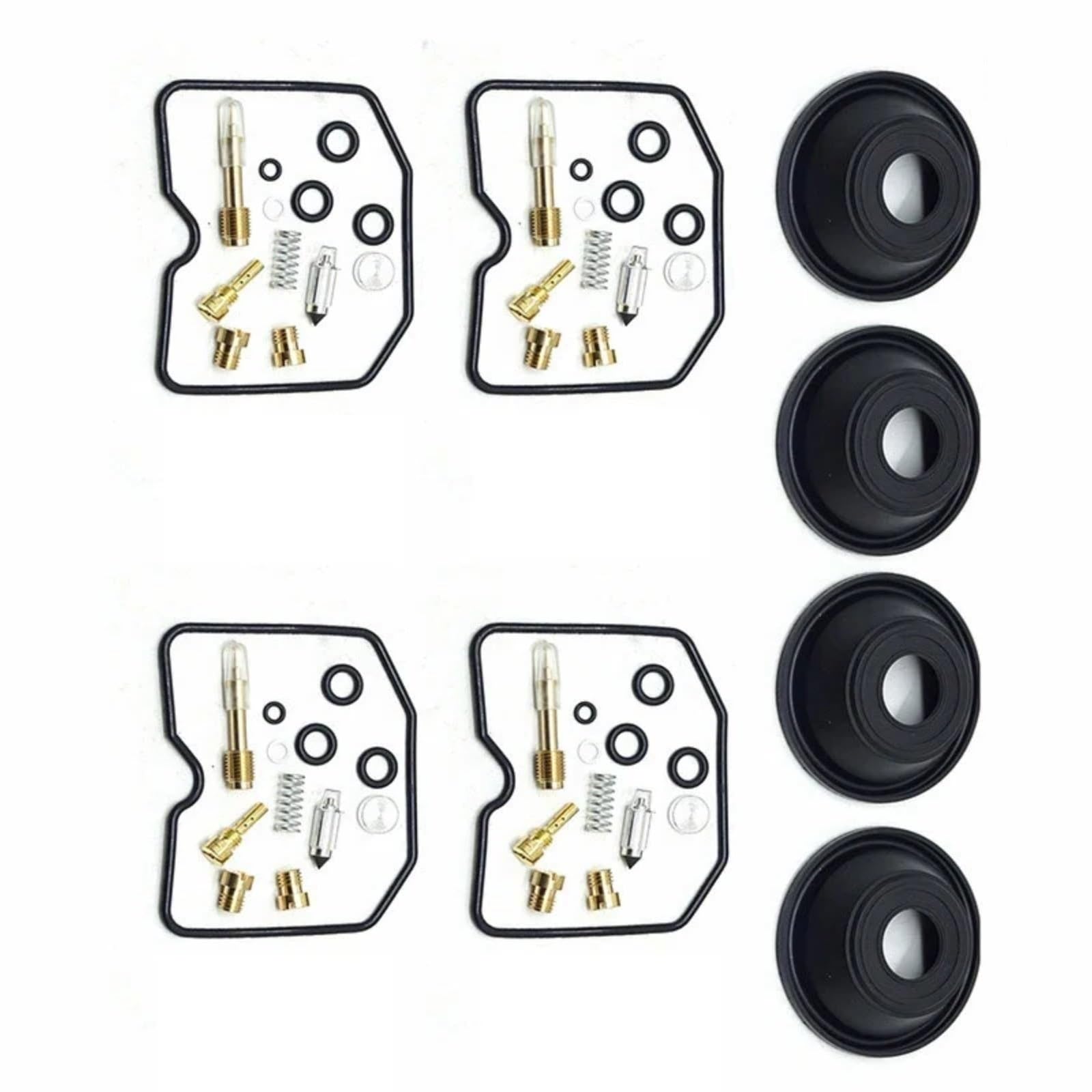 Kit Carburador Repuesto Kit De Reparación Carburador Para Suzuki Para GSF600 Para GSF600S 1996-1999 | Junta de carburador para motocicleta, válvula flotador, membranas vacío, juego revisión carburador
