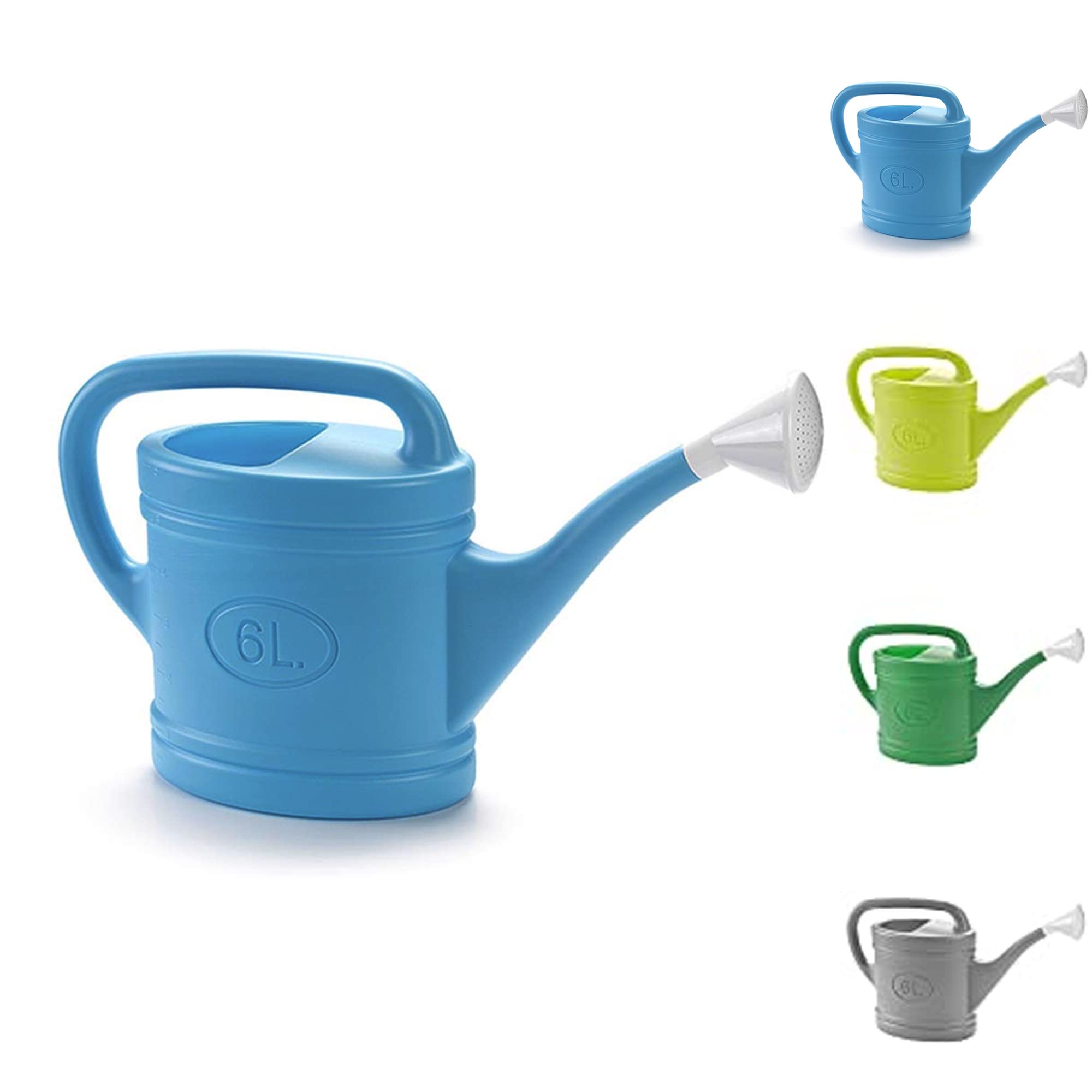 6L Watering Can with Long Spout for Indoor and Outdoor Plants Garden