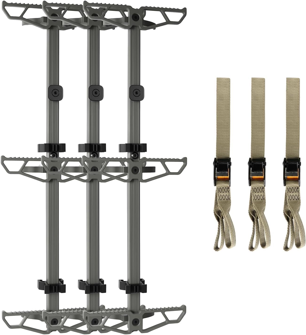 30“ Climbing Sticks,Aluminum Non-Slip Climbing Sticks for Hunting,Lightweight TreeStand Climbing Steps for Saddle Hunting Sticks Kit (3-Pack)