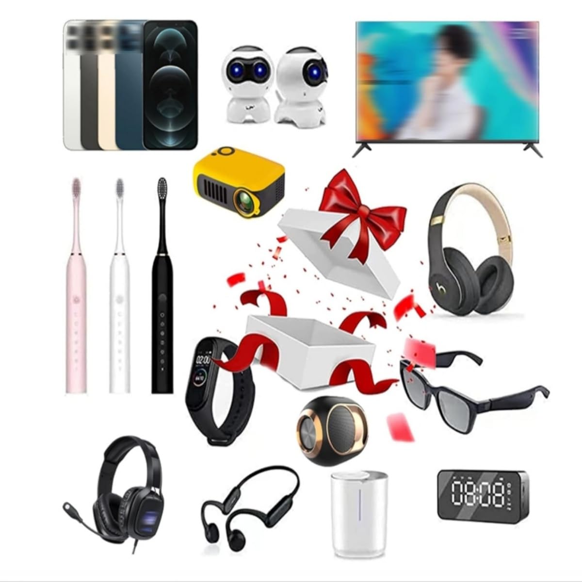 Bulk Electronic Items Assorted Unsold Surplus Electronics Gift Set - 5 ...