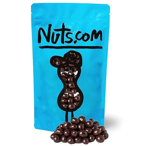 Nuts.com Grano espresso cubierto de chocolate negro - Gran aperitivo para adultos y niños, buena fuente de antioxidantes y cafeína - Para oficina,