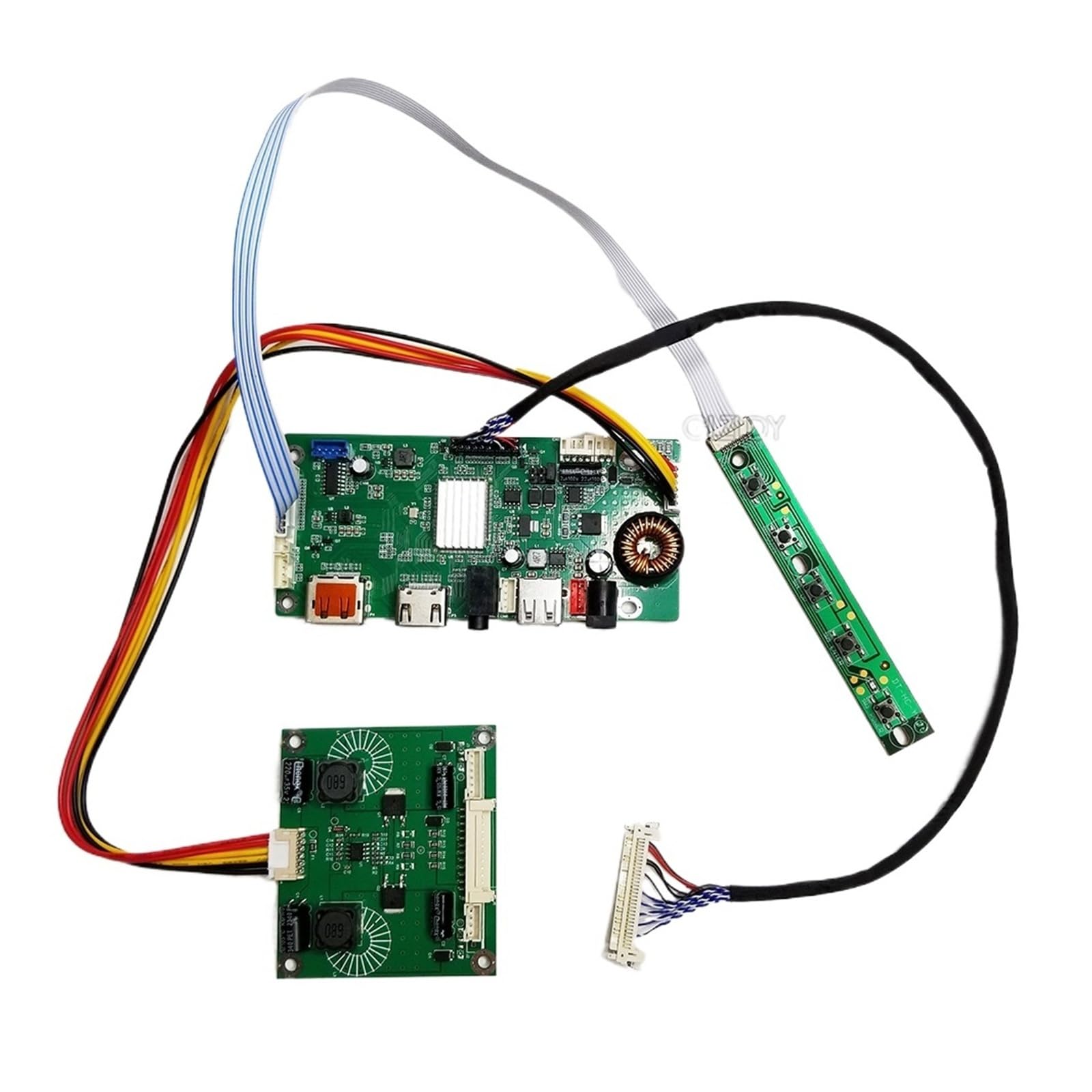 Kit De Carte Contrôleur LM270WQ1-SDC2 Compatible Avec Écran LCD 2560 X 1440 30 Broches LM270WQ1(SD)(A2) À Monter Soi-même, DP + HDMI + USB + Audio(LM270WQ1-SDA2)