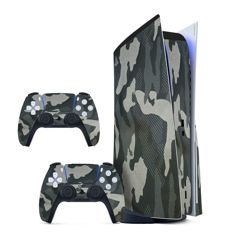 GADGETS WRAP Printed Vinyl Skin Sticker Decal for Sony PS5 PlayStation 5 Disc Edition Console & 2 Controller (Skin Only, Console & Controller not Included.) - Urban Camo Multicolor (B0BW3VHHT3) Amazon Price History, Amazon Price Tracker