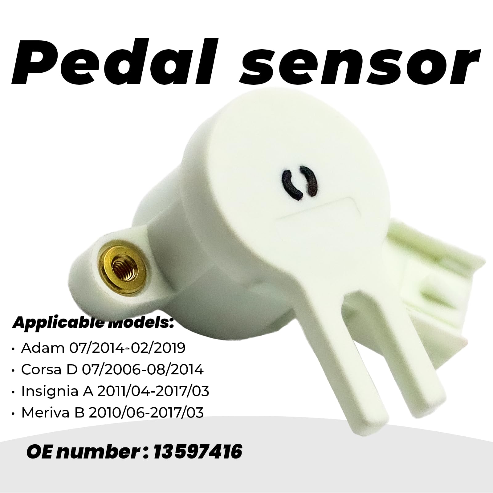 Sensore pedale frizione per Opel Adam Corsa D E Insignia A Meriva B 13597416