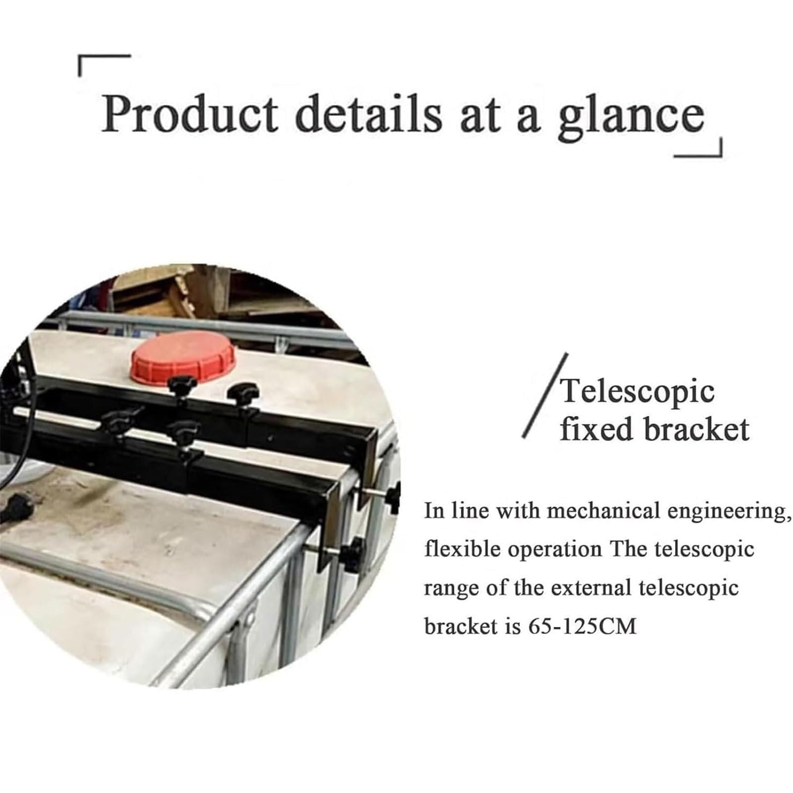Agitador de aire IBC de 1 HP, mezclador de pintura neumático de 1000 L con palas plegables de acero inoxidable de 400 mm, 0-1200 RPM, varilla agitadora de 900 mm, for pintura, revestimiento y alimenta