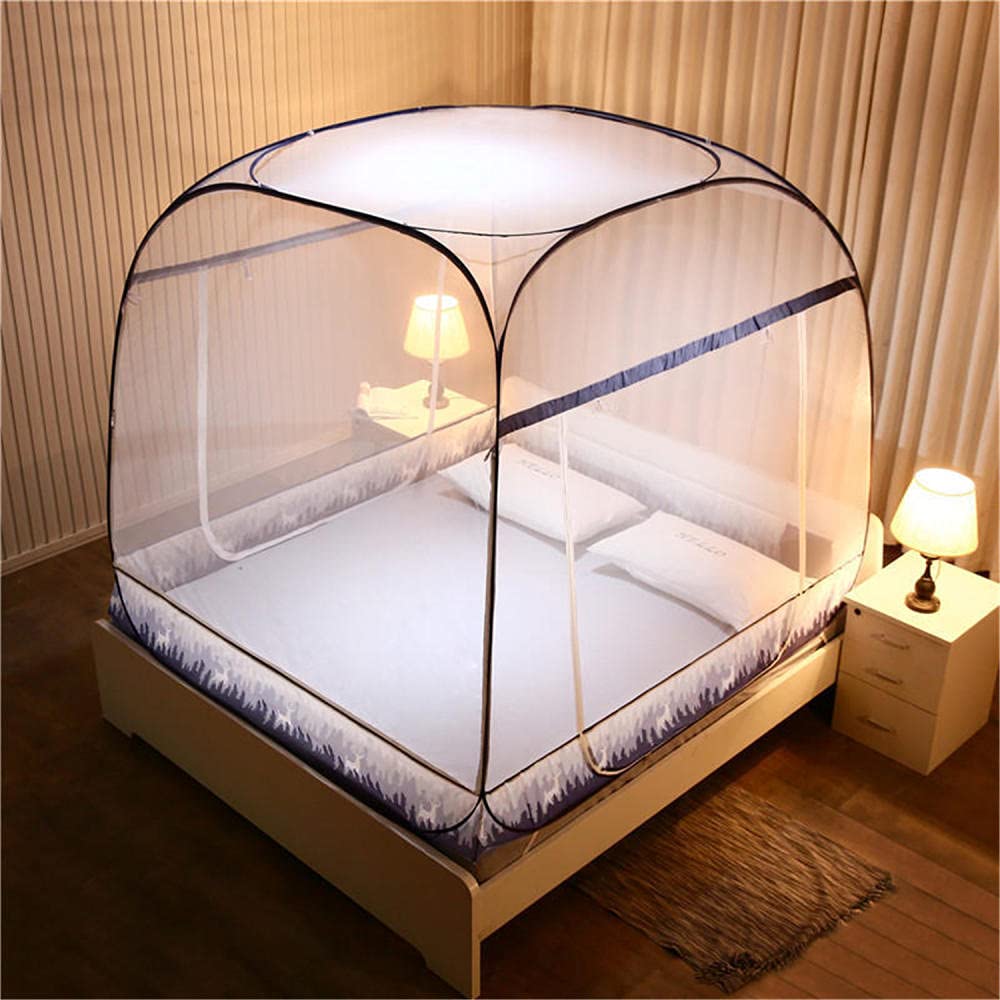 GJMSSMY Mosquito Nets, Portable Foldable Mosquito Mesh Net, Mosquito Net for Bed, Fine mesh Mosquito Net for Bed-B_200*220cm
