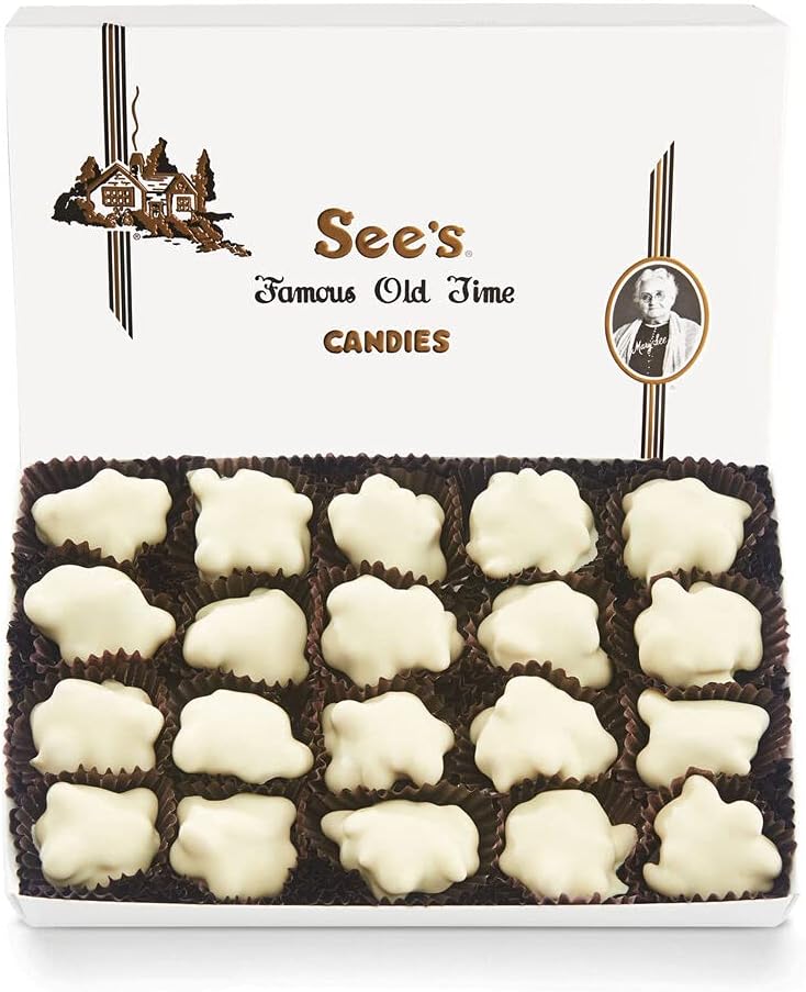 See's Candies 1 lb Polar Bear Paw (White Wrap)
