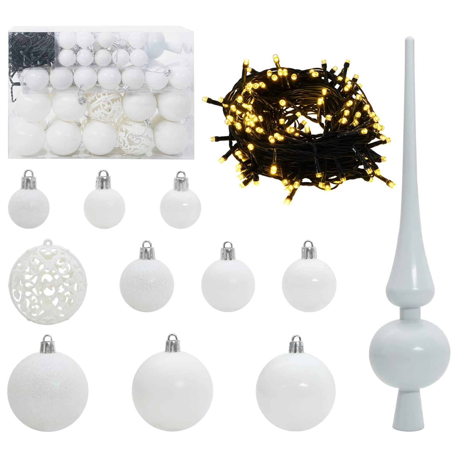 Tidyard Árbol de Navidad Artificial LED - Cono Moderno, 8 Modos de Iluminación, Resistente, 120cm, Interior/Exterior Modelo YFXQY-3426579ES