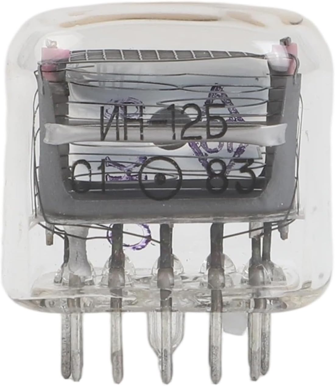 IN12 Nixie Clock DIY Kit - RGB Breathing Light LED Lamp Tube Clock with High- Chip, USB Powered Glow Tube Clock Module Retro Electronics Projects (Without Tube)(B)