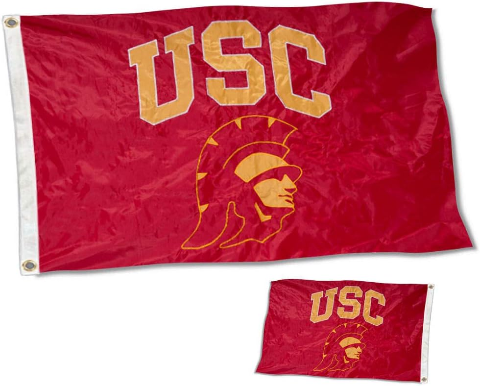 USC Trojans Trojan Head Double Sided Nylon Embroidered