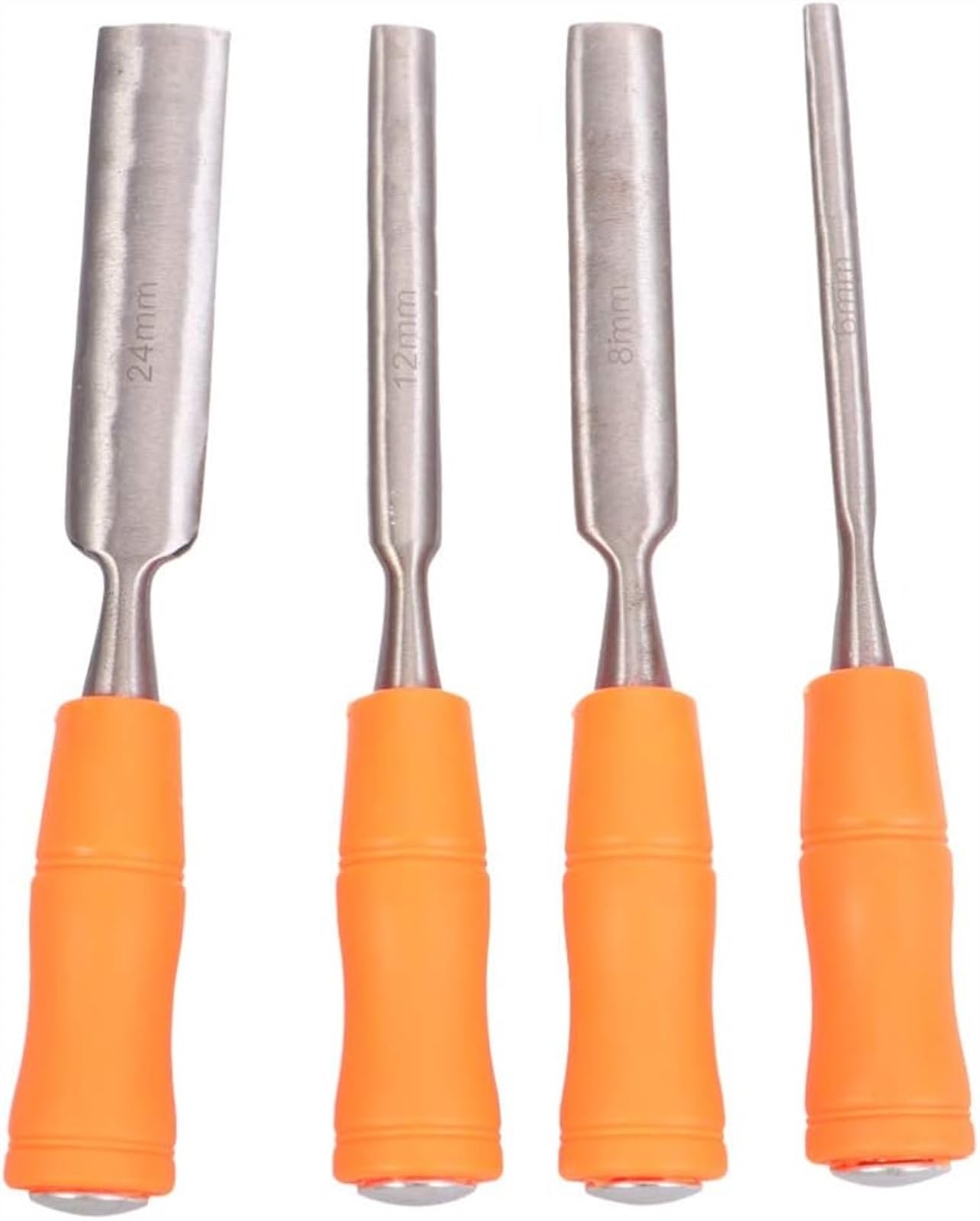 Juego de Cinceles para Madera de 4 Piezas, Cinceles para Madera Profesionales para Carpintería y Tallado (Cepilladora Interior de 6 mm, 12 mm, 18 mm y 24 mm)