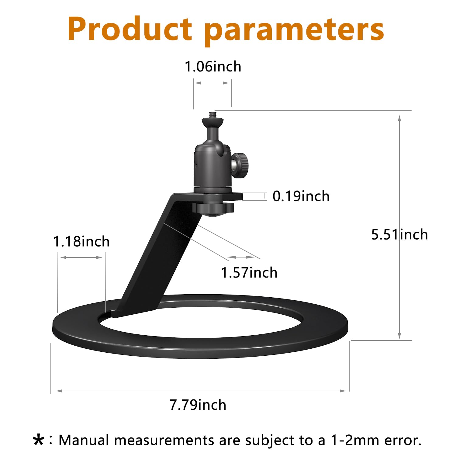JUBOR Desktop Projector Stand Table, Foldable Tabletop Projector Holder