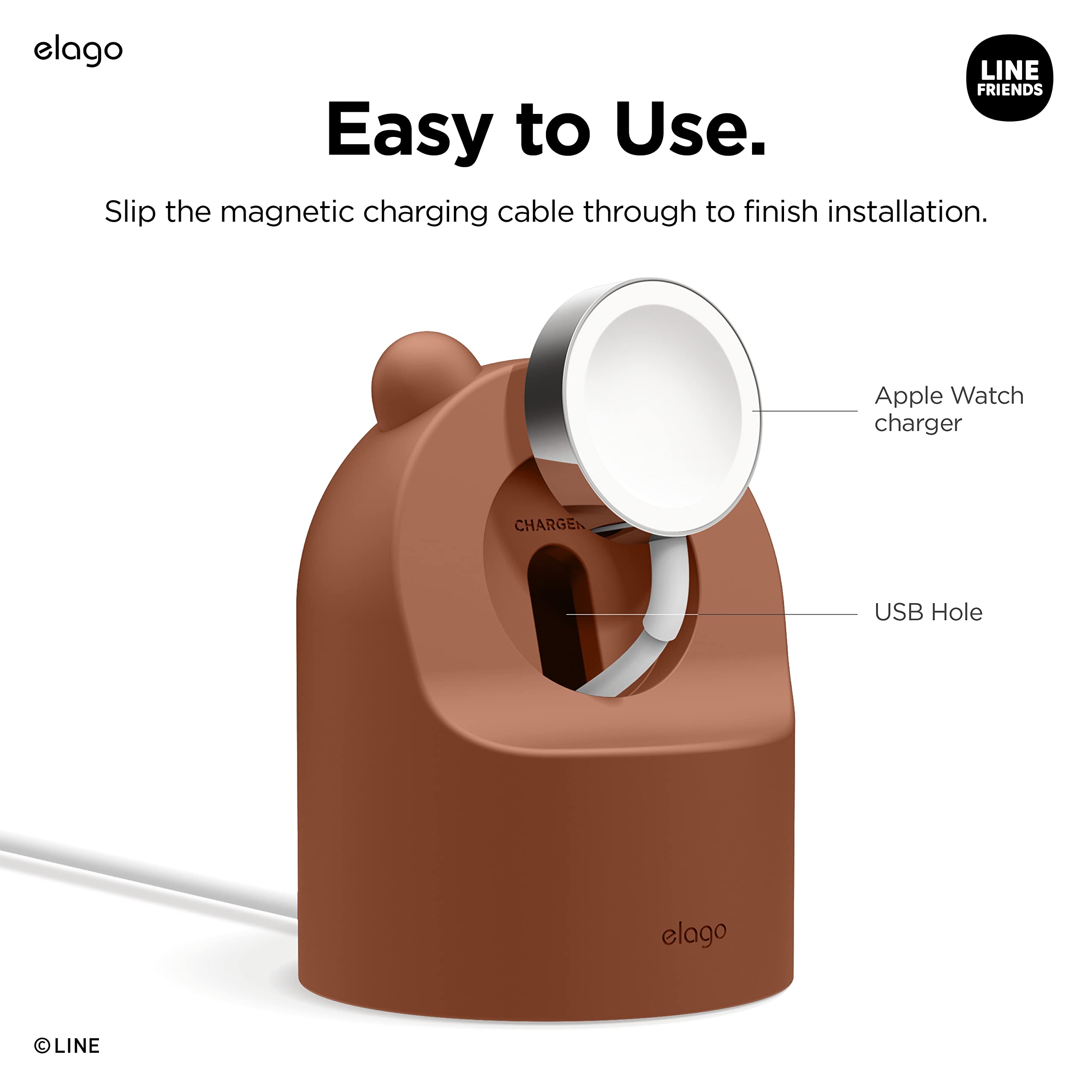 Amazon | elago | LINE Friends W2充電器スタンド Apple Watch Series