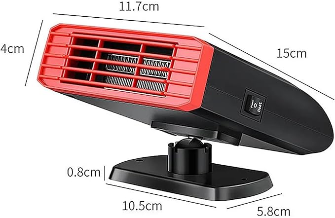 Calefactor Eléctrico Portátil para Auto 12V con Ventilador y Purificador de Aire miniatura 3