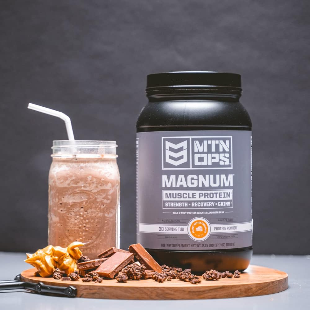 MTN OPS Magnum 100% Whey Isolate Protein Powder - 32 Servings, Chocolate