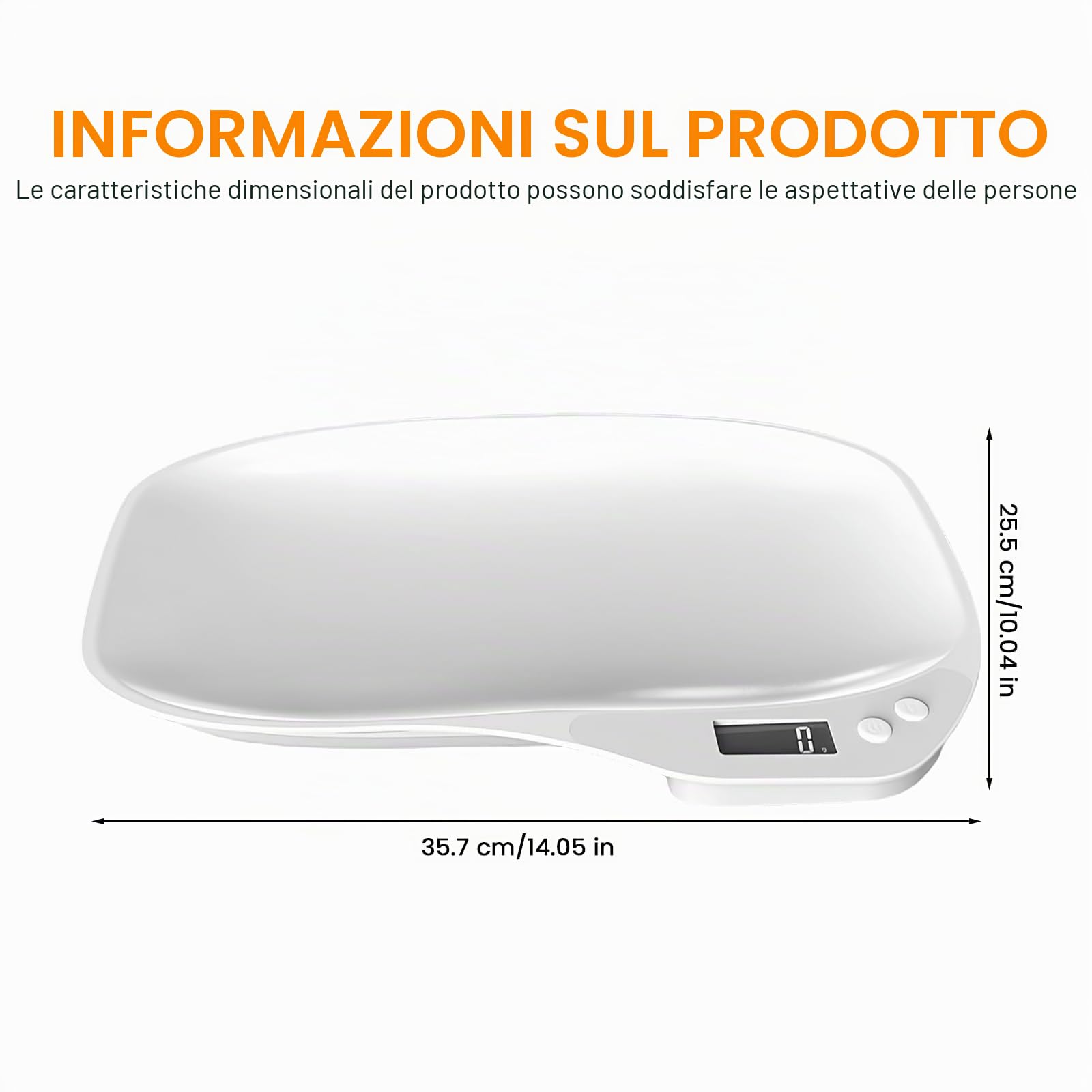 Bilancia digitale per animali di piccola taglia con 4 modalità di pesatura (kg/oz/lb/ml) per gattini, cuccioli, criceti, piccoli uccelli (15 kg)