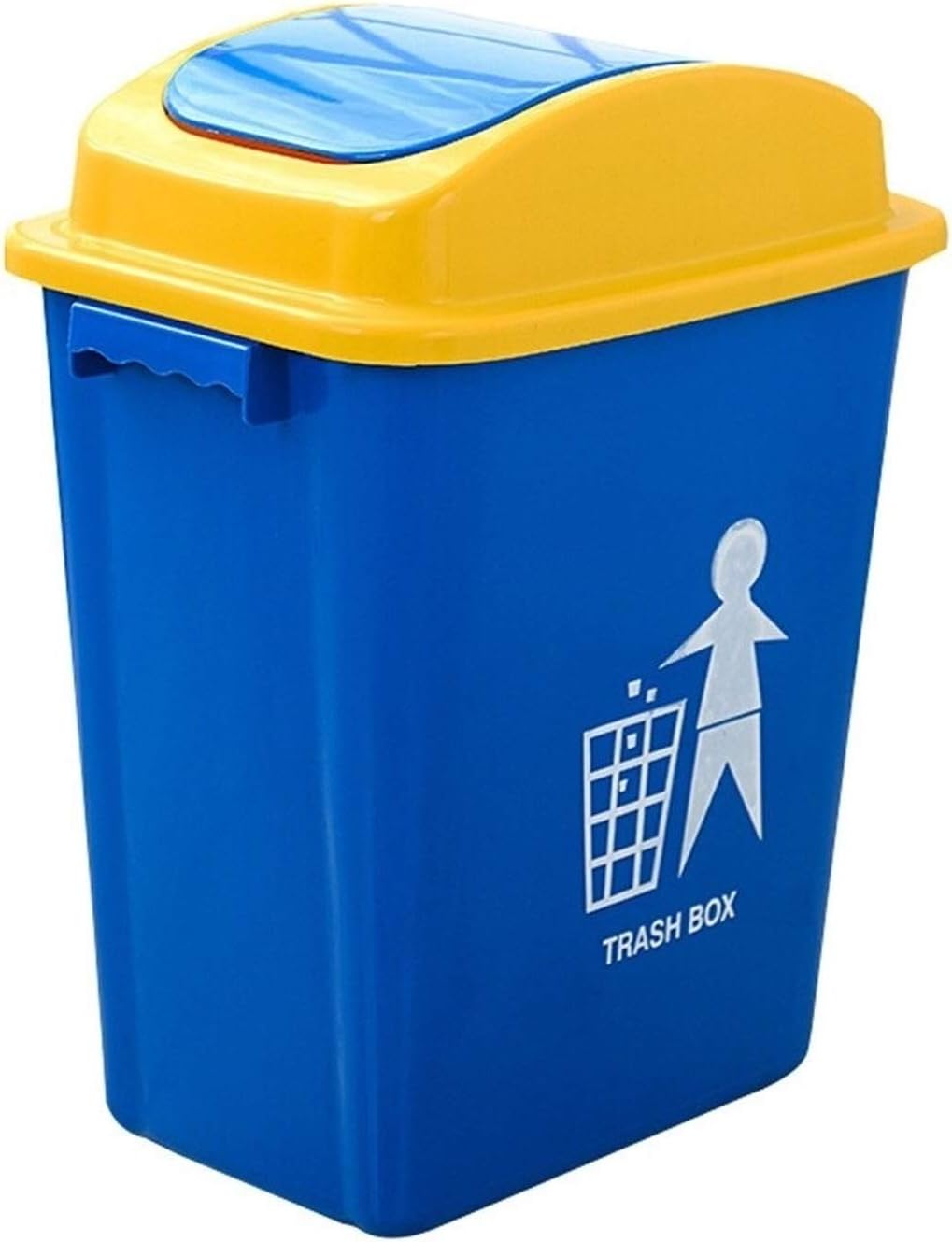 HYAN Trash Can Swing Top Trash Can with lid, 10.5 Gallon