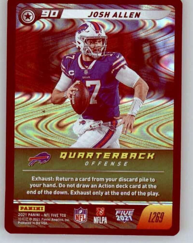 2021 Panini Five Swirl-o-Rama #L269 Josh Allen Buffalo Bills NFL Football Trading Card