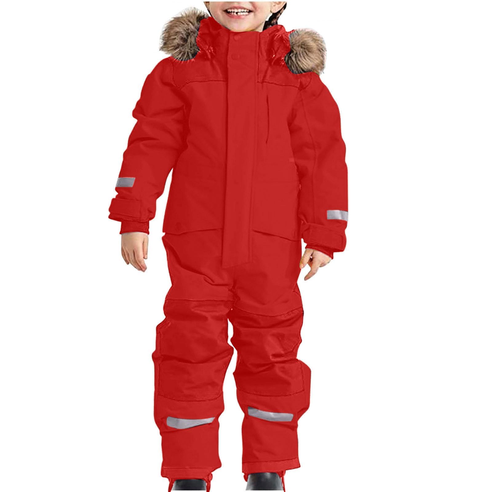 Traje de Nieve para niños, Traje de Nieve una Pieza para niñas y niños, Impermeable, Resistente al Viento, esquí y Snowboard en Invierno.