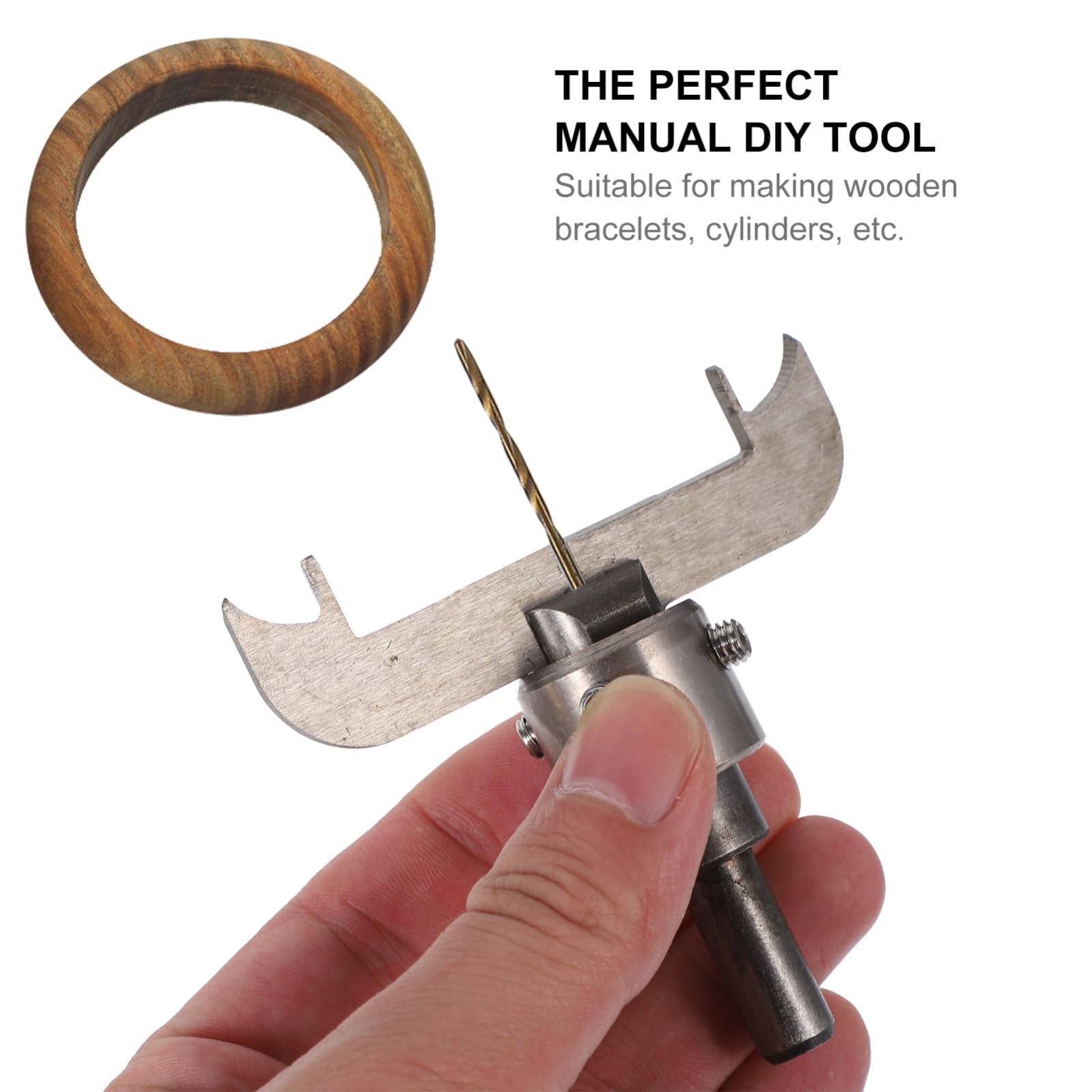 Levemolo Set di Utensili per Intaglio Legno ad Alta Precisione in per Realizzazione Braccialetti e Anelli in Legno Fresatura e Foratura Professionale
