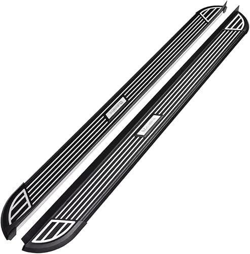 2 piezas compatibles con Audi Q8 2019-2022 Estribo fijo de aluminio con pedal lateral tubo lateral plataforma de barra Nerf