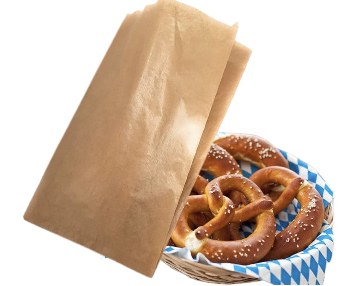 200 Pièces Sachet Kraft Alimentaire 10X15X3.5 Cm Sachet Craft, Sachet