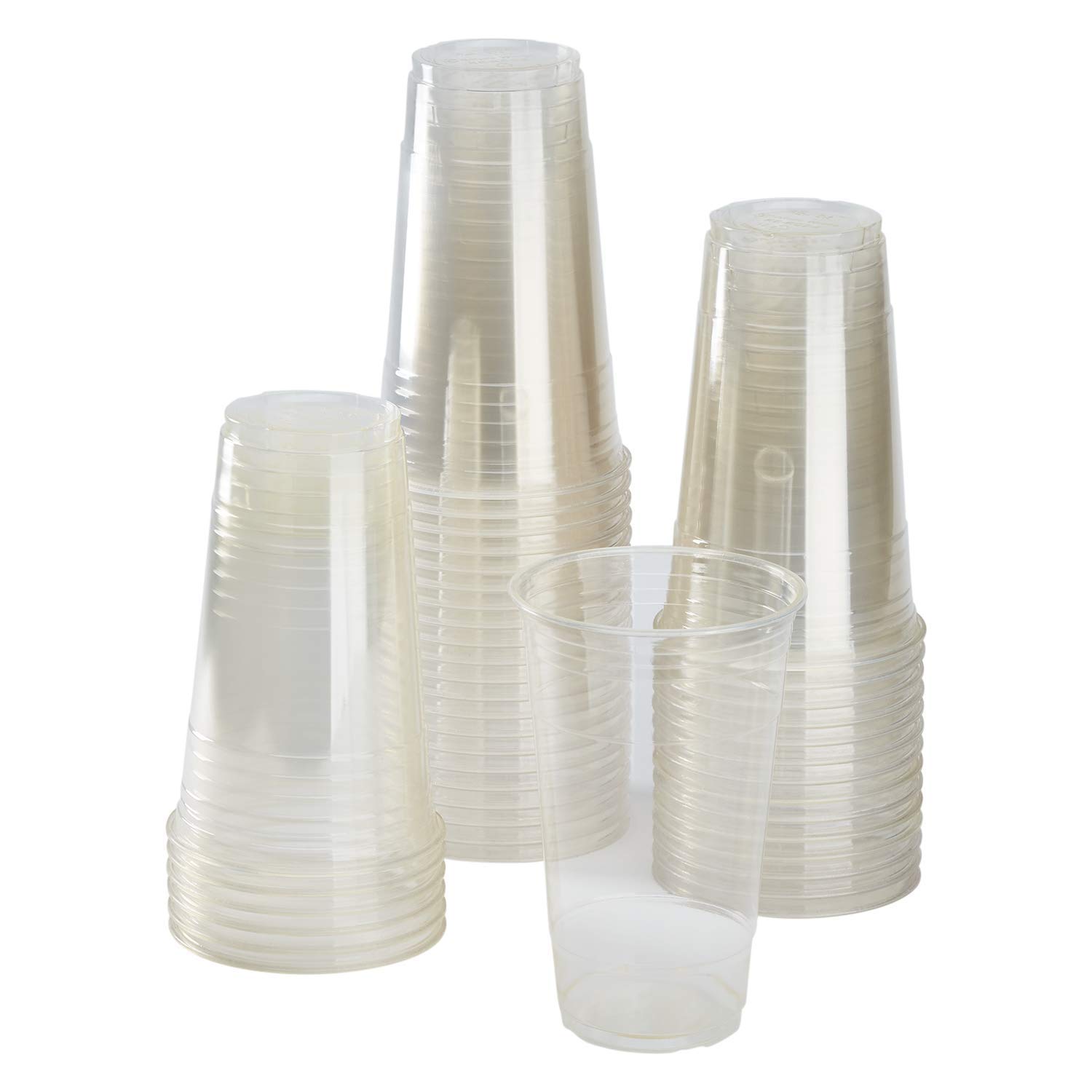 Karat Earth [600 ct - 24 oz] Clear Compostable PLA Plastic Cups, Disposable Renewable Cold Cups for Iced Coffee, Smoothies, and More | KE-KC24