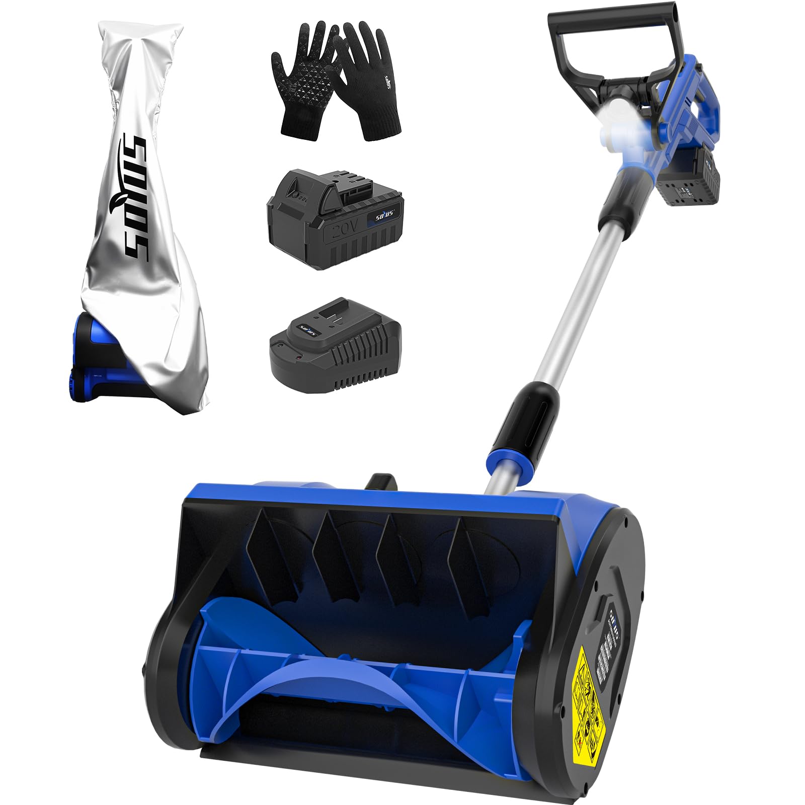 SOYUS 20V 12-Inch Cordless Snow Shovel