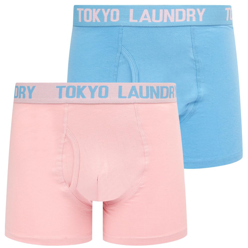 Tokyo Laundry Men's 2 Pack Gift Box Stretch Cotton Boxer Shorts Set