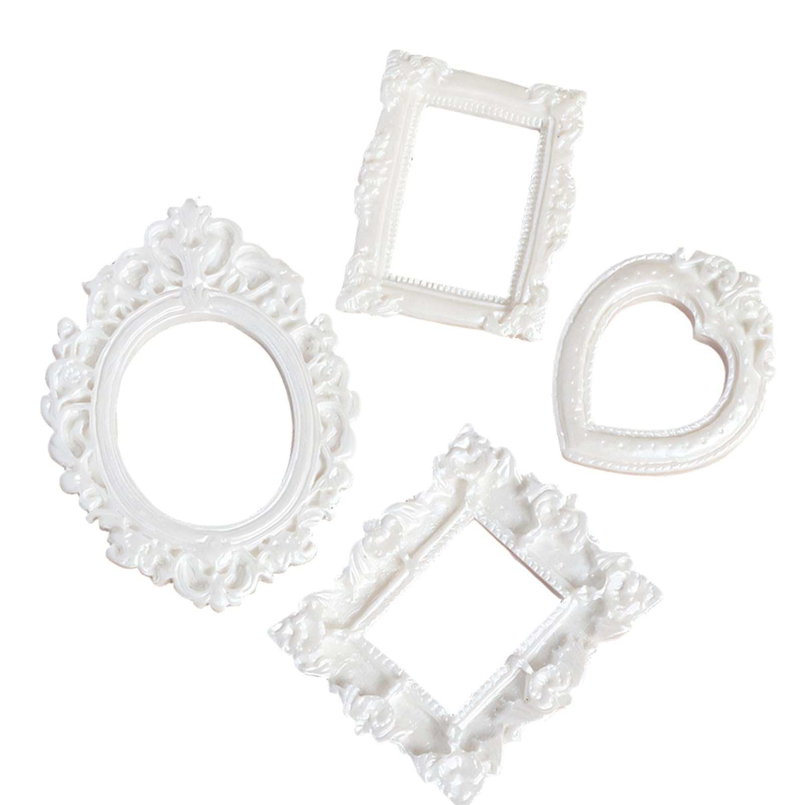 TQUXNGA Picture Frame Minis Picture Antique Photo Frames Tiny Baroques Ornate Frames for Diys Manicure Jewelry Display Antique Photo