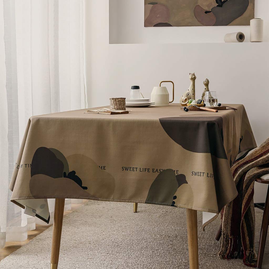 Manteles Mantel Decorativo Resistente A Las Manchas/A Prueba De Derrames/Gran Impermeable For Buffet Tabla Partes De Vacaciones La Cena De Boda Y Más Fácil Cuidado (Size : 100 * 140cm)