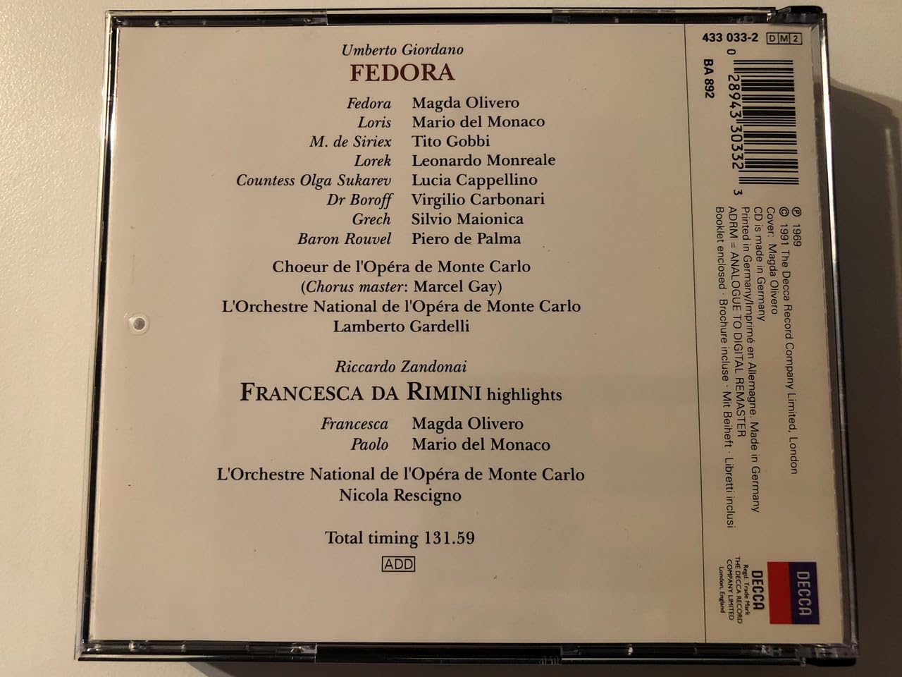 Fedora/Francesca/Highl.