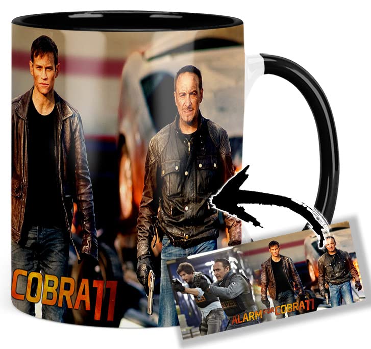 MasTazas Alarm Für Cobra 11 B Tasse Ceramique Intérieure et Poignée Noire Mug