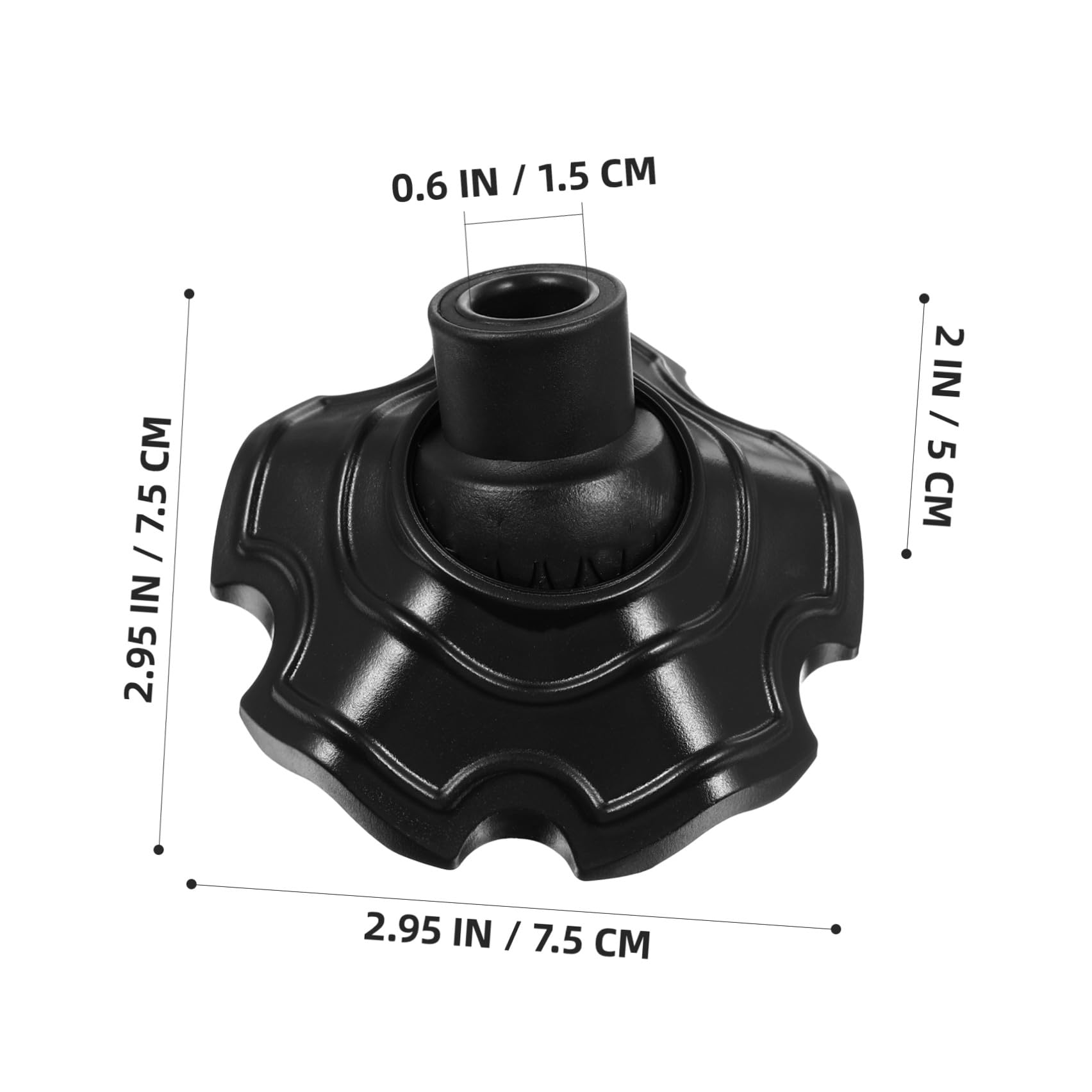 Protectores para Patas de Muebles de Jardín y Terraza Antideslizantes de Plástico Grueso 295X295X157 Pulgadas para Uso Interior y Exterior en Camping y Excursiones