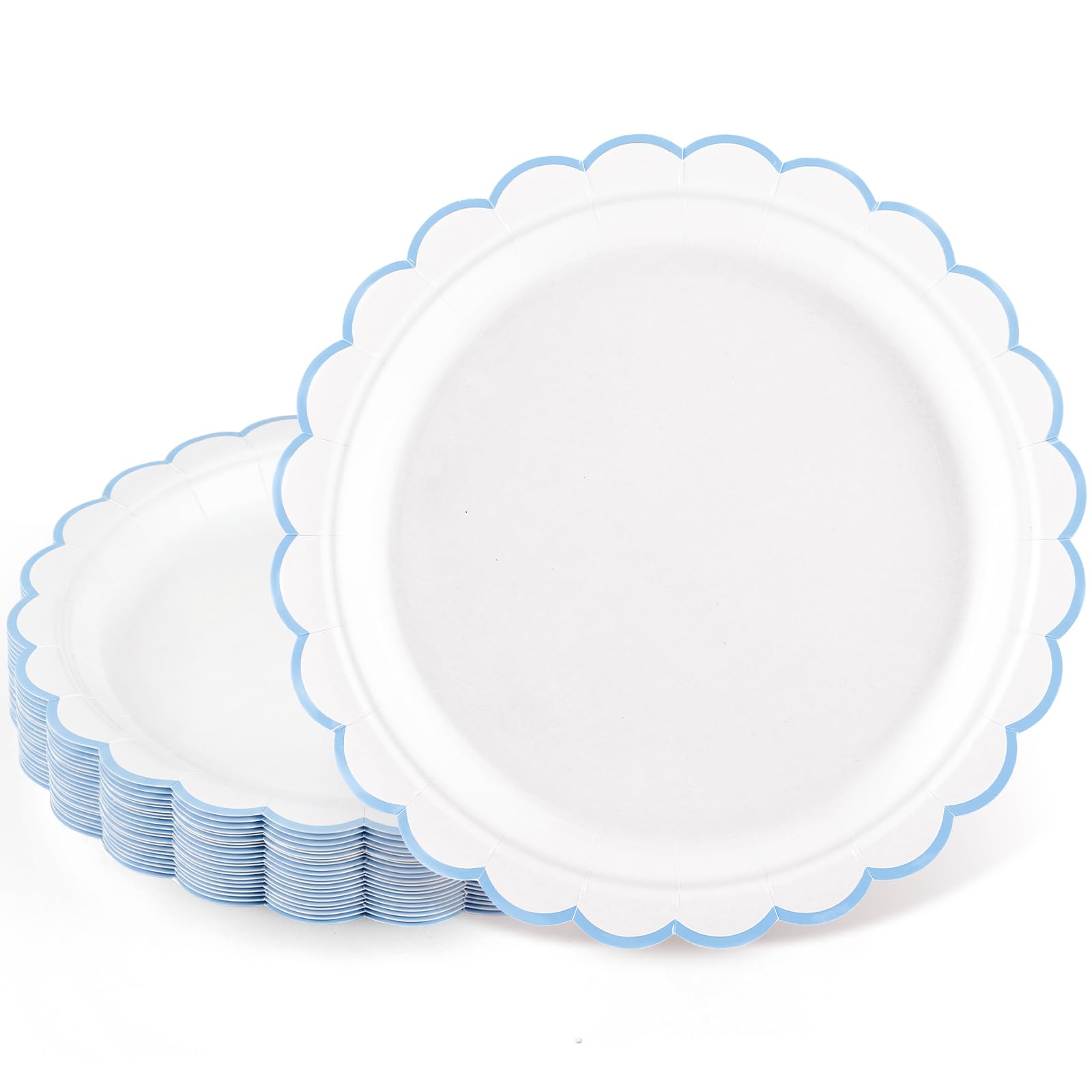 NatNarr Ivory Paper Plates - 30 Pack -11