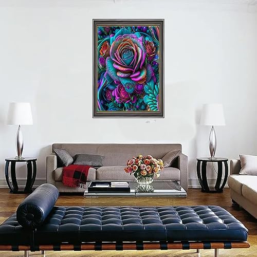 Miniatura 6 de Ingooood Rompecabezas de 1000 piezas, serie Fantasy, rosa de enero, juguetes de entretenimiento para adultos, graduación especial o regalo de