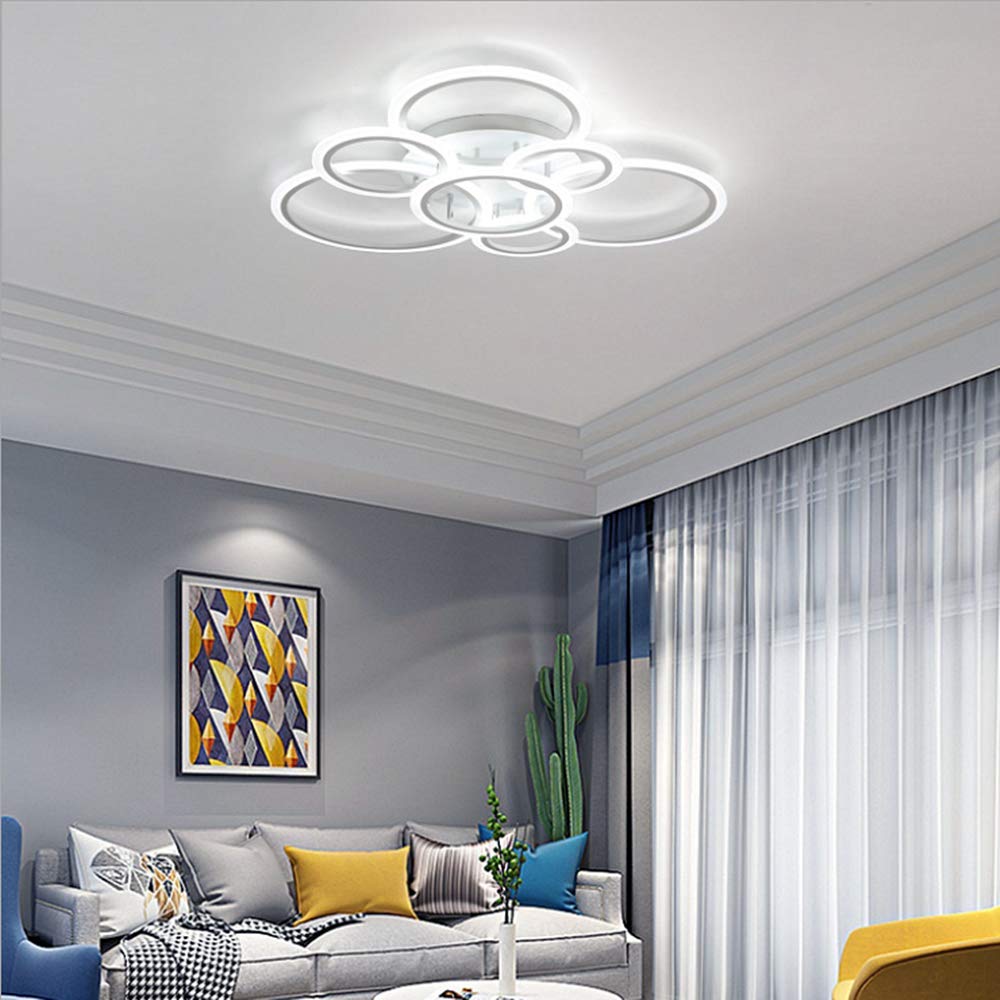 Plafonnier LED moderne pour salon et salle à manger chaleureuse