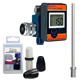 Complete LE LEMATEC Sandblasting Kit Air Regulator, Sandblaster, and Accessory Set DAR01B+Long Tip+Accessory Packet
