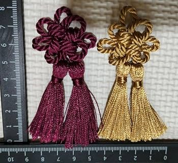 Amazon.co.jp: 4金 被布飾り 紐 ツイストコード 飾り紐 タッセル