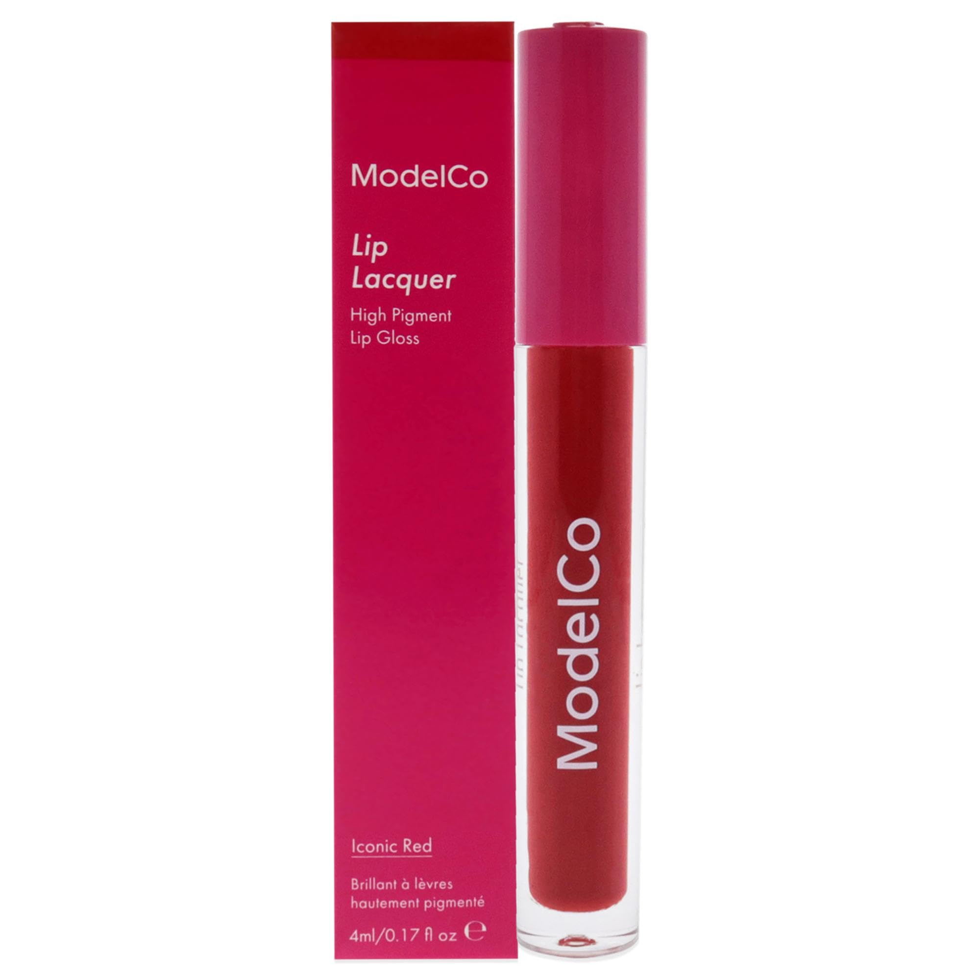 ModelCo Lip Lacquer - Iconic Red For Women 0.17 oz Lip Gloss