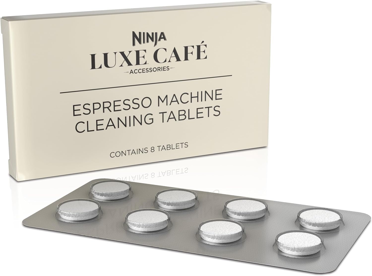 Ninja Luxe Café Espresso Machine Cleaning Tablets 8-Pack, Espresso & Coffee Machine Cleaner, XSKCLNTBLT8EUK