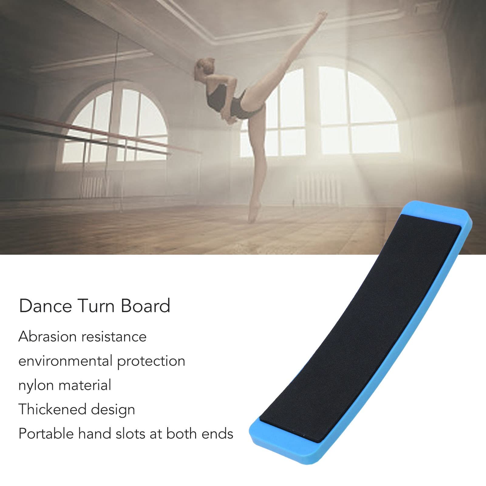 HERCHR Turning Board for Dancer, Dance Spin Board Figure Ice Skating Spinnerr for Dancers, Ice Skaters, Cheerleaders, and Gymnasts (Blue)