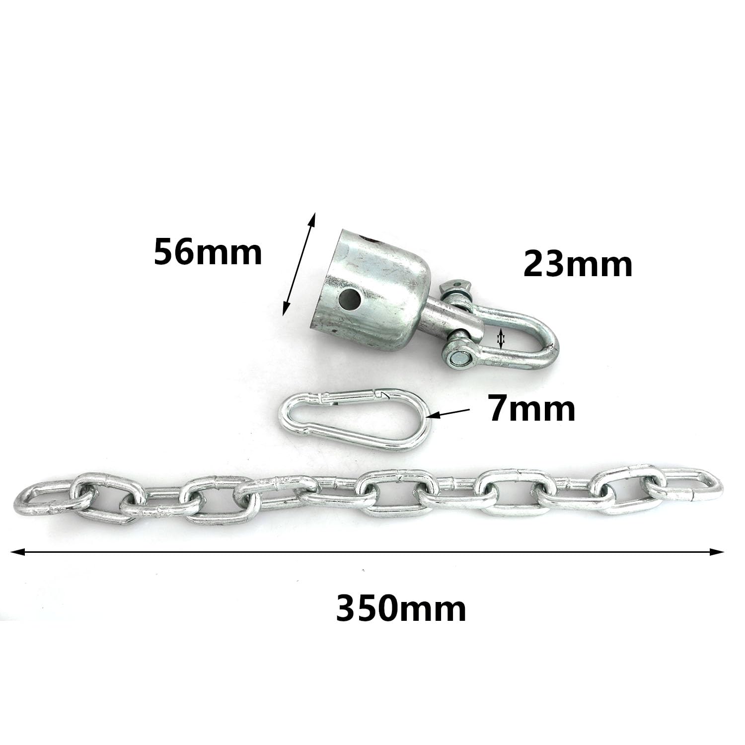 heyous Gancio per sacco di sabbia (grande) in acciaio inox, per sparring, boxe, alpinismo, ganci a molla per sacchi pesanti, palestra, altalena, trapezio e amache