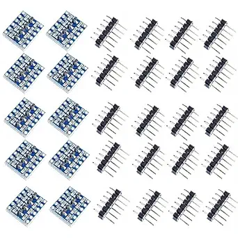 10pcs 4 Channels IIC I2C Logic Level Converter Bi-Directional 3.3V-5V Shifter Module for Arduino