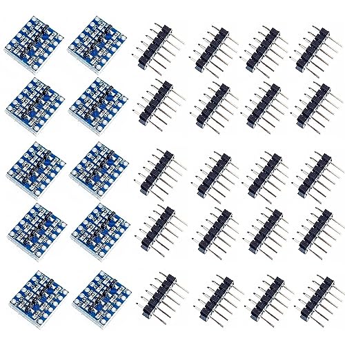 DUTTY 10 módulos de cambiador bidireccional de 3,3v - 5v de