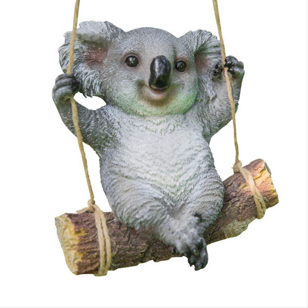 Simulation d'animaux avec ce koala extérieur suspendu pour arbre et terrasse - 4