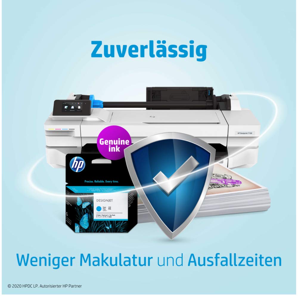 Hp 728 Gelb Original Druckerpatrone (F9J65A) mit originaler Tinte 130ml – Bild 2